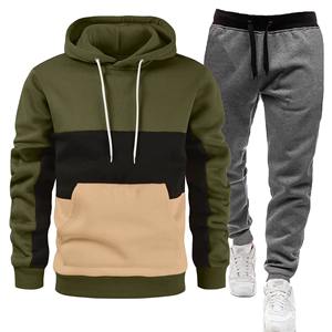 2024 Men's Casual Sportswear Sets Spring Autumn <b>Hoodie</b> Pants 2-Piece Tracksuit for <b>Running</b> & Jogging Brand New Design - Product Image 4
