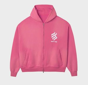 Sweat à capuche unisexe personnalisé en molleton 100 % coton 350 g/m² épais, délavé au soleil et à l'acide, avec fermeture éclair, service OEM - Product Image 6