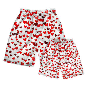 Pantalones cortos de sublimación cómodos para hombre, pantalones cortos de sublimación de moda con estampado personalizado para parejas - Product Image 2