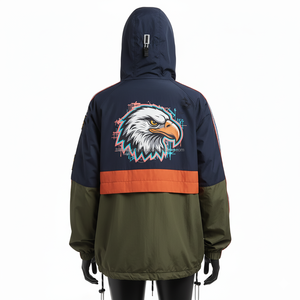 Veste coupe-vent de haute qualité 220 GSM pour femmes Panneau en polyester résistant à l'eau Conception de logo personnalisé Veste coupe-vent pour femmes - Product Image 2