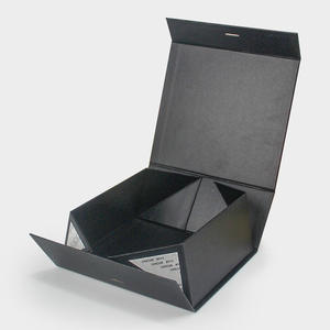 Luxury Custom Logo Magnetic Collapsible Packaging <b>Gift</b> Box Factory Wholesale <b>Flat</b> Foldable Rigid Paper Wine Clothes <b>Boxes</b> - Product Image 2