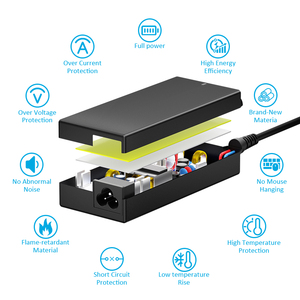 อะแดปเตอร์แล็ปท็อปอเนกประสงค์ 120W 18V-20V 6A พร้อมหัวต่อหลายแบบ สำหรับ Lenovo HP Dell Acer Asus ได้รับมาตรฐาน CE FCC RoHS - Product Image 5