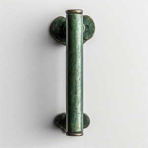 EliteKnob Poignée en métal Majestic Aura Premium Door Pull en noir mat et or pour portes en bois haut de gamme - Product Image 6