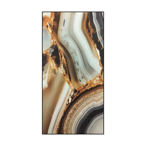 กระเบื้องปูพื้นพอร์ซเลนเคลือบเงา600X1200MM การตกแต่งภายในที่หรูหรามันวาวสูงกระเบื้องบุผนัง - Product Image 1