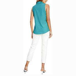 Chemises personnalisées de haute qualité, design personnalisé, logo personnalisé, meilleur matériau, marque privée, prix bas, chemise sans manches pour femmes - Product Image 5