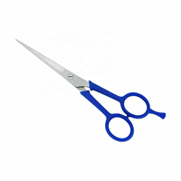 Ensemble de ciseaux de barbier professionnels de haute qualité, en acier inoxydable 4Cr13, manche en plastique moyen, non pliables, pour droitiers