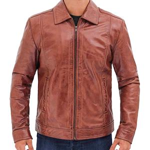 Chaqueta de cuero de hombre al por mayor de alta calidad para chaqueta de motociclista de invierno para hombre - Product Image 4