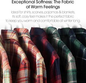 60 pouces 100% tissé imprimé coton tissu 180gsm cardé fil Tartan Plaid motif écossais motif traditionnel rideaux" - Product Image 4