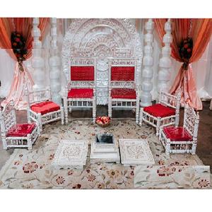 Gujarati เก้าอี้พิธีแต่งงานแซนเคดับเก้าอี้เตี้ยเก้าอี้ mandap สำหรับงานแต่งอินเดียเก้าอี้ mandap ออนไลน์สหรัฐอเมริกา - Product Image 1