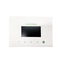 Carte-cadeau numérique promotionnelle avec écran LCD de 4,3 pouces, brochure vidéo numérique, carte-cadeau numérique pour la publicité, les entreprises, les mariages