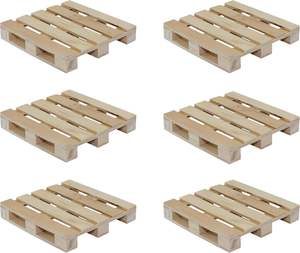 Mini Wood Pallet <b>Coasters</b> 4"x4" | Waterproof Classic <b>Drink</b> <b>Coaster</b> Set Embossing Printing | Handmade Bar Home Decor Wholesale - Product Image 1