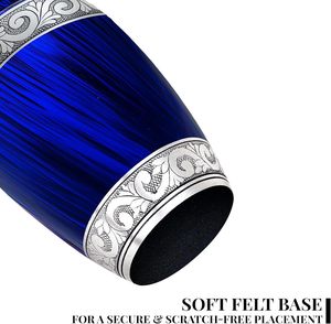 ชุดเผาศพอลูมิเนียมสีฟ้าเมทัลลิค6ชิ้น - Product Image 4