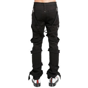 <b>Black</b> Gothic Harness <b>Pant</b> Punk Rock Clothing Unisex Wholesale Trousers 2026 - Product Image 2