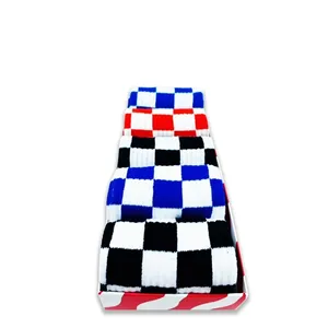 5-Pack Breathable 100% Cotton Checkered Pattern <b>Sock</b> <b>Box</b> Colorful for Daily Usage - Product Image 3
