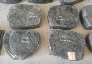 Pierre tombale de monument de pierre tombale de <span class=keywords><strong>granit</strong></span> vert olive de style européen - Product Image 3