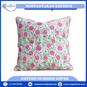 Gran oferta, funda de cojín con estampado de bloque de mano India 100% algodón 20 láminas de tela Handblock impresión tubería funda de almohada impresa a mano - Product Image 2