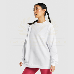 Vente en gros de pulls molletonnés pour femmes pull surdimensionné col rond hauts pulls confortables tenues d'automne hiver vêtements 2025 mode - Product Image 2