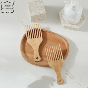 Peine para Barba de madera de bambú ecológico hecho a mano personalizado peine natural no estático para uso doméstico - Product Image 6