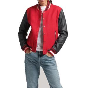 Veste de baseball en fourrure imperméable d'hiver grande taille en gros pour hommes et femmes, style bomber universitaire personnalisé avec lettres brodées - Product Image 2