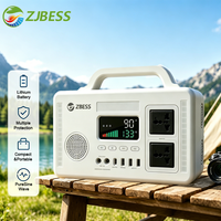 Estación de Energía Portátil con Altavoz Bluetooth de 300W y 384Wh, Generador Solar para Campamentos y Fiestas al Aire Libre