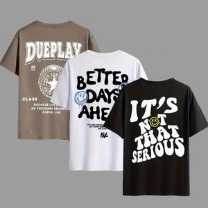 T-shirts décontractés pour hommes en coton 100% imprimé, col rond, taille personnalisée, manches longues, 180g, respirant, de haute qualité, vente en gros - Product Image 1