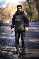 Veste d'extérieur imperméable avec coutures scellées, doublure en mesh, poche kangourou intégrée