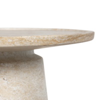 Meubles de table basse ronde en béton fabriqué au Vietnam de taille différente personnalisés en usine béton blanc moderne avec logo gratuit