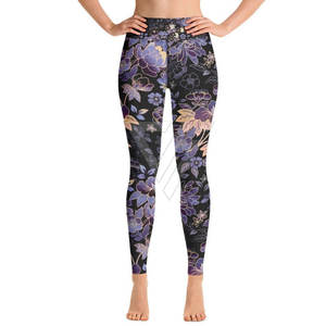 Legging pour femme personnalisable, haute qualité, faible MOQ - Pantalon uni à taille élastique, écologique, respirant, en Spandex/Polyester 200g - Product Image 6
