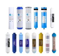 Kartrid Filter Air OEM 10 Inch PP UDF GAC CTO Sistem Reverse Osmosis Blok Karbon 100 GPD 0.5 Mikron Pemurnian Rumah Tangga