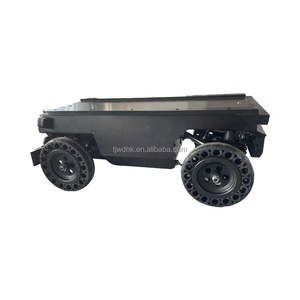 แชสซีหุ่นยนต์ UGV แบบล้อโลหะ รับน้ำหนักได้ 150 กก. น้ำหนักตัวเครื่อง 100 กก. รองรับหลายแรงดันไฟฟ้า พร้อมส่วนประกอบหลัก PLC สำหรับหุ่นยนต์พิเศษ - Product Image 5