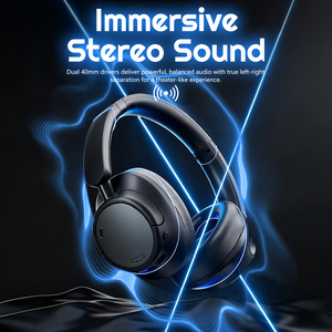 Over-Ear Hifi Draadloze Hoofdtelefoon Ruisonderdrukking Anc Game Muziek Bas Stereo Oortelefoon Met Microfoon 3.5Mm Audiokabel Lage Latentie - Product Image 3