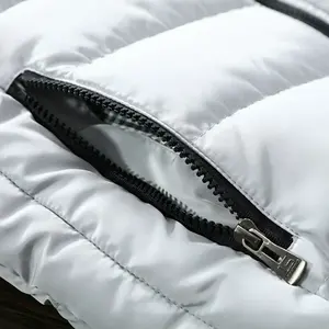 Chaleco de hombre chaqueta para la temporada de invierno talla grande impermeable logotipo personalizado chaleco Vintage - Product Image 4