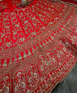 Fil à broder georgette avec séquence zari travail lehenga choli avec dupatta vêtements de mariée prix de gros ethnique lehenga choli - Product Image 6