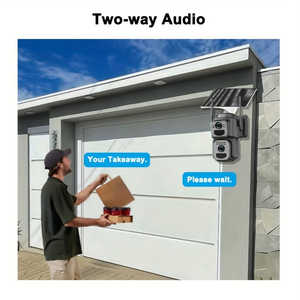 Caméra de sécurité extérieure sans fil WiFi 2K 300W avec panneau solaire, surveillance de sécurité IP multifonctionnelle - Product Image 4