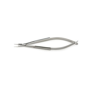 Porte-aiguilles Micro Castroviejo LR4-123-313 en acier inoxydable 9 cm 3,5 longueur, pointes droites et courbes BEST CARE INTERNATIONAL Chirurgical - Product Image 1