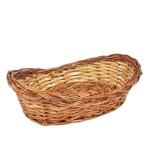 Juego de 2 cestas de ratán de forma redondeada, hecha a mano decorativa cesta de frutas, decoración de cocina para el hogar, cesta de alimentos y frutas - Product Image 3