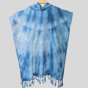 Poncho de bain à capuche pour enfants Tie-dye multicolore, 2-5 ans, 100% coton - Product Image 5
