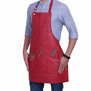 Delantal de peluquero de cuero profesional, babero transpirable sobre mangas para estilistas y barberos - Product Image 3