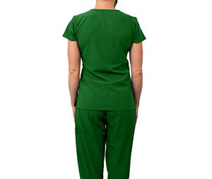 Uniformes Médicos de Moda para Mujer y Hombre: Conjuntos de Scrubs Grises de Spandex para Hospital, Estilo Jogger - Product Image 2