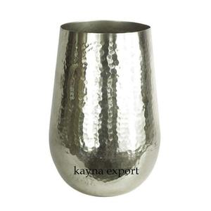 Venta al por mayor de hierro metal martillado Diseño Interior decoración latón oro acabado maceta - Product Image 3