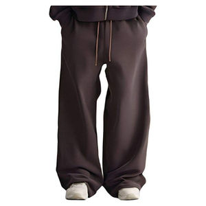 ชุดวอร์มสำหรับผู้ชายชุดวิ่งออกกำลังกายผ้าคอตตอนโพลีเอสเตอร์แบบเรียบระบายอากาศได้โลโก้ออกแบบได้ตามต้องการ - Product Image 4