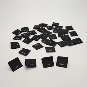 Proveedor de Hong Kong Etiqueta de tamaño tejido Densidad Damasco Etiqueta de ropa de costura para bebés Junior Adultos Ropa en muchos colores - Product Image 2