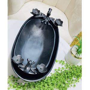 Cuenco para servir de forma ovalada, vajilla de aluminio para frutas secas, dulces y chocolate para almacenamiento y exhibición - Product Image 6