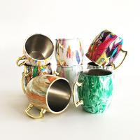Chauffe-tasse classique personnalisé avec poignée unique pour carafe et collection de tasses à café - Cadeau d'affaires fabriqué en Inde