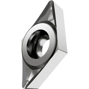 Inserto de Torneado Indexable Plateado con Recubrimiento PVD ISO DCGT 070204F-ALT0315 D.2.8mm, Paquete de 10 para Torneado de Piezas - Product Image 1