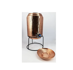 Pot distributeur d'eau en cuivre design ensemble distributeur de refroidisseur d'eau en cuivre pour mieux avec couvercle en métal - Product Image 6