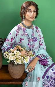 Elegante bordado indio pakistaní Top sellado césped vestido recién llegado Salwar Kameez listo para usar con tamaño personalizable - Product Image 5