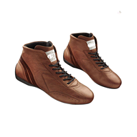 Chaussures de karting professionnelles de style actuel, mi-mollet, respirantes, réglables, imperméables, doublure en cuir véritable, hiver, moto