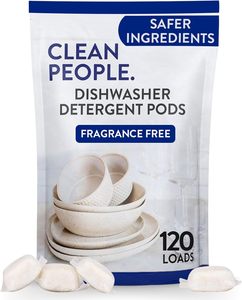 Clean People - Cápsulas Ecológicas para Lavavajillas Sin Fragancia, 120 Unidades - Product Image 2