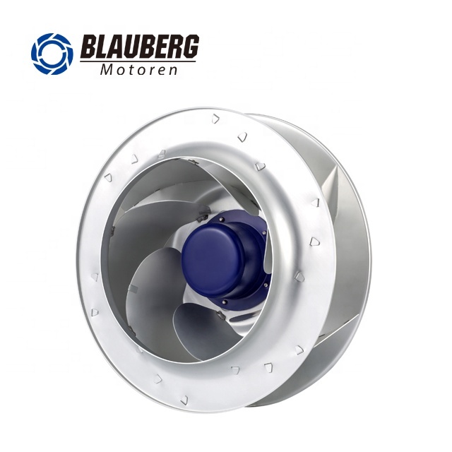Blauberg DC Radial Blower with Backward Curved Impeller Duct Fan IP55 Waterproof 24V for Energy Efficient Ventilation